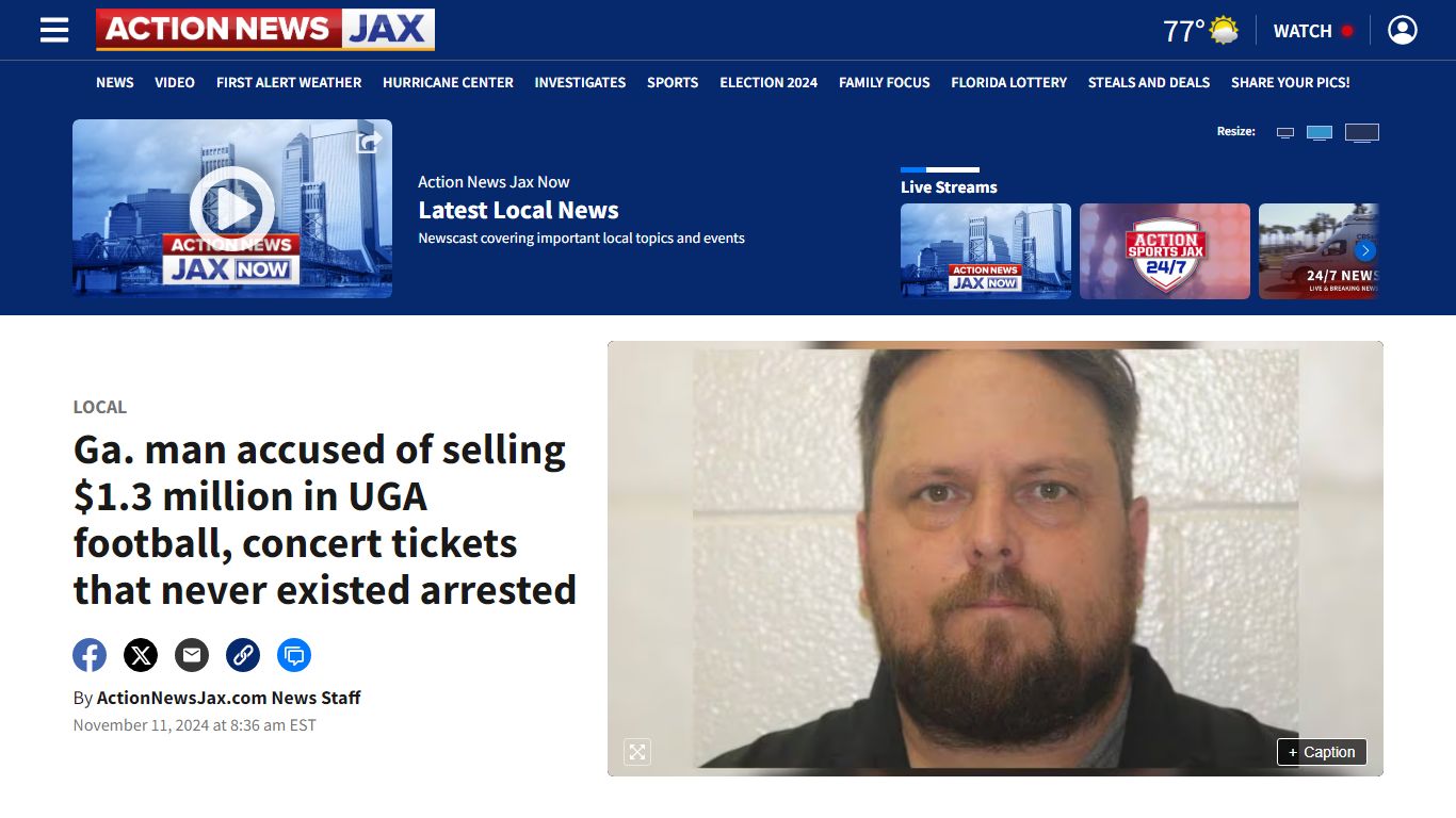 Ga. man accused of selling $1.3 million in UGA football, concert ...