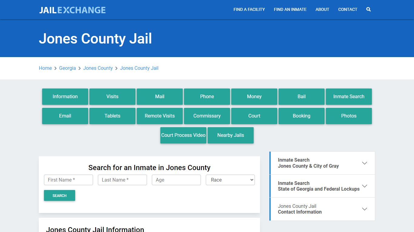 Jones County Jail Roster Lookup, GA, Inmate Search